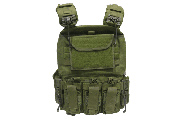 Chaleco Táctico Porta Placa Army + Cacerina - Imagen 2