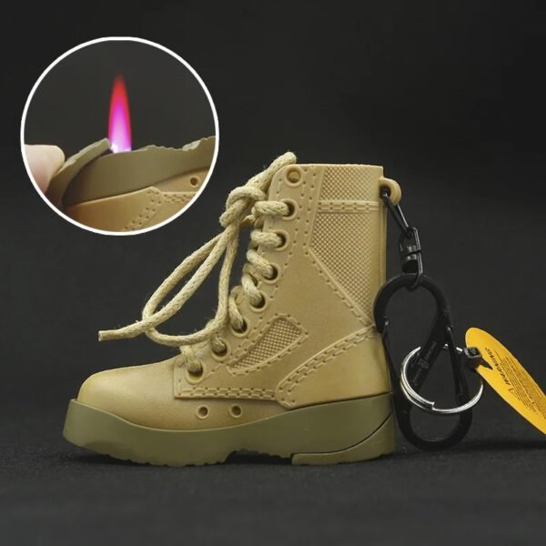 Llavero Destapador Encendedor En Bota Militar - Imagen 2