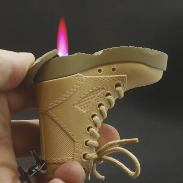 Llavero Destapador Encendedor En Bota Militar - Imagen 3