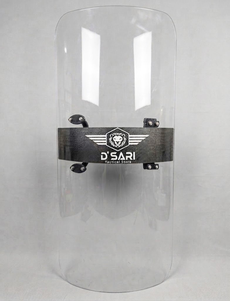Escudo Antimotin Asa de Polimero de 120 cm x 60 cm