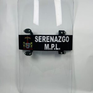 Escudo Antimotin Asa de Polimero de 90 cm x 51 cm