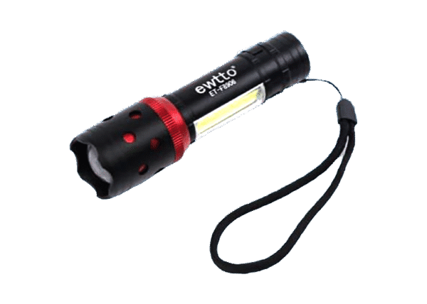 Linterna Ewtto Super Potente - Recargable Lámpara Zoom Usb