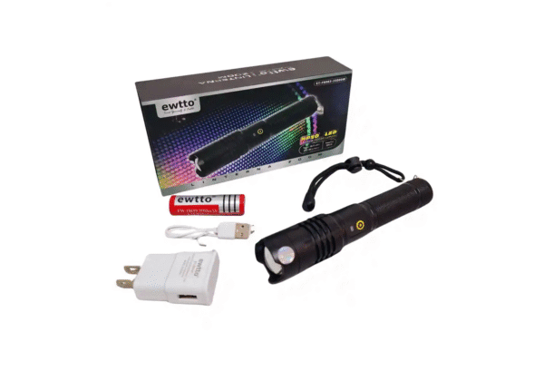 Linterna Táctica Ewtto F-8903 Led Rojo 400 Lm Recargable