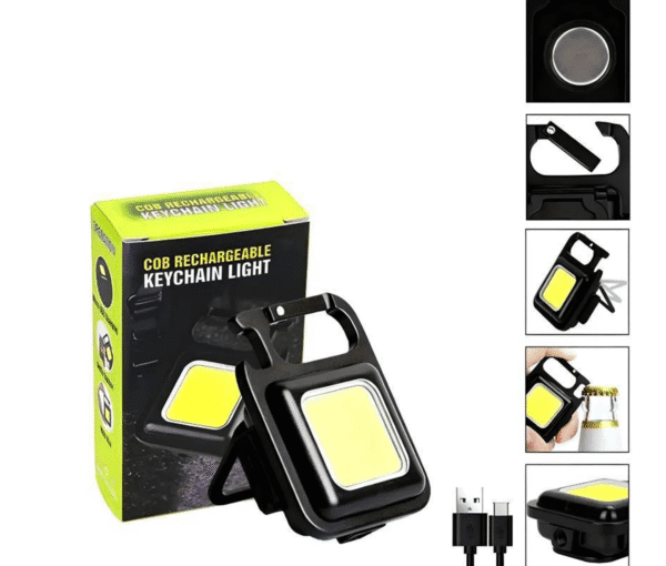 Mini Linterna Led - Llavero Recargable Magnético - Imagen 4
