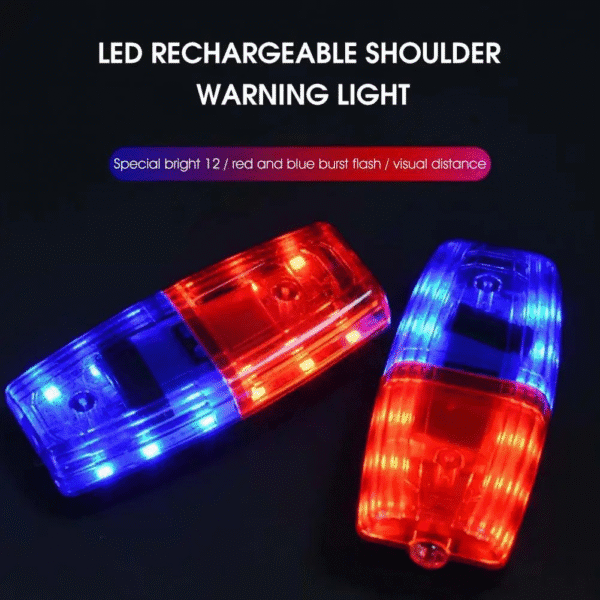 Clip Multifunción Led Rojo Y Azul Parpadeante - Imagen 4