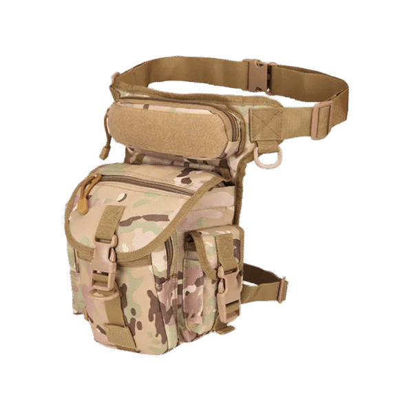 Riñonera Muslera Tactica Impermeable Multicam
