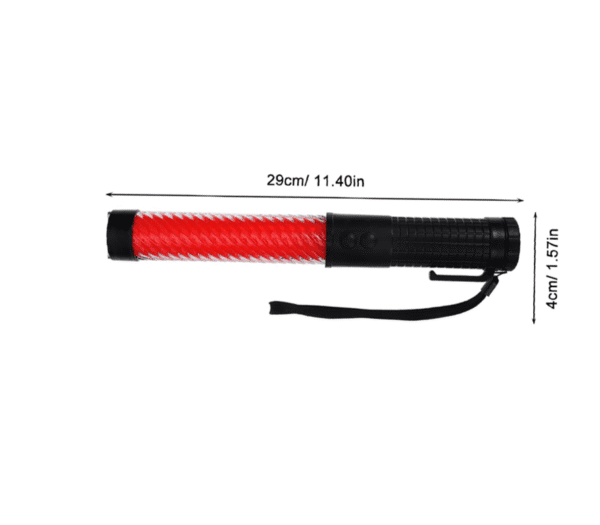 Vara Luminosa LED Roja con Diseño Espiral 30 cm - Imagen 3