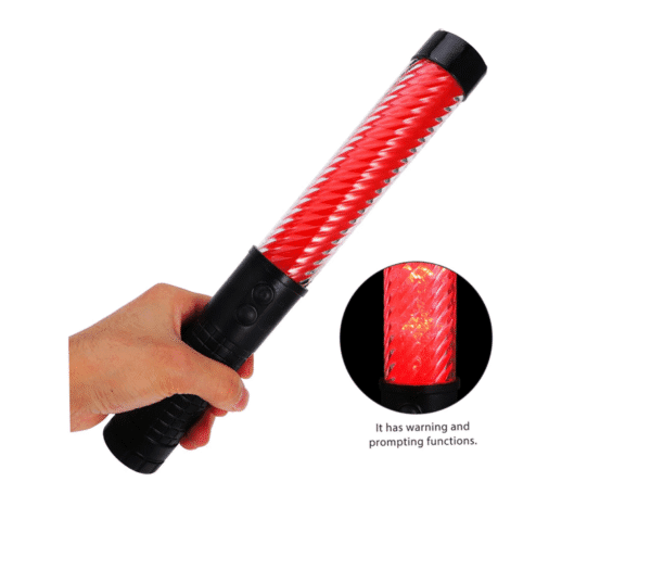 Vara Luminosa LED Roja con Diseño Espiral 30 cm - Imagen 2