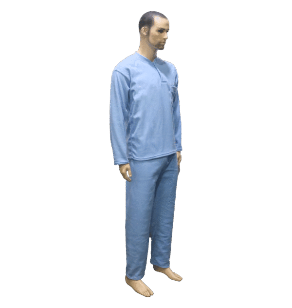 Pijama Polar para Hombre de Manga Larga
