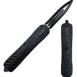 Navaja Automática F196 De Liberación De Hoja Frontal + Funda